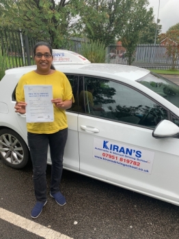 Congratulations to Renuka on passing her driving test at bolton test centre first time great drive well done