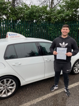 Congratulations to Jurek on passing his driving test at bolton test centre 1st time with only 3 minors - wishing you all the best for your uni exams and many miles of safe driving