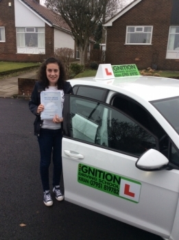 Congratulations to Phoebe passing her driving test at bolton test centre 1st time - wishing her many miles of safe driving