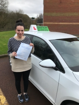 congratulations to Jasmine on passing her driving test 1st time at bolton with few faults<br />
wish you many miles of safe driving, enjoy the freedom :-)