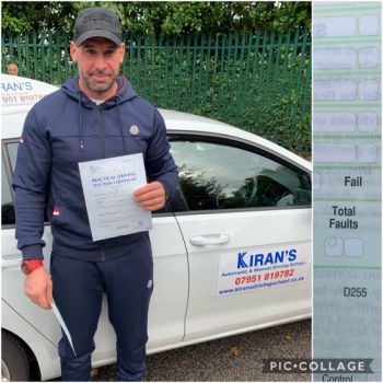 Congratualtions to Gaz on passing his driving test at bolton test centre first time with 0 Driving faults - Perfect Drive - CLEAN SHEET