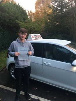 Congratulations to Sam on passing his driving test 1st time at bolton test centre <br />
wish you all the best Sam