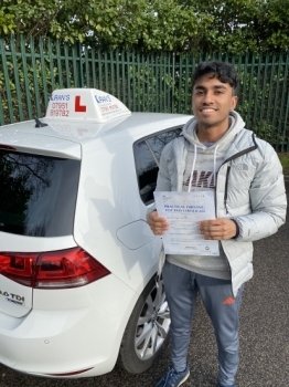 Congrats to Pegin on passing his driving test bolton test centre with only 1 minor <br />
Great drive well done