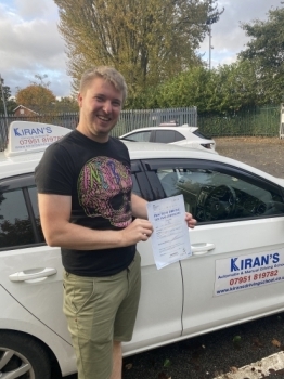 Kiran is a fantastic driving instructor! Very calm and patient and great at explaining manoeuvres and techniques to help you drive safely. Wouldn’t have been able to pass with out him.