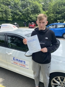 Very much recommend kiran was great driving instructor always helpful and positive and Takes time to make sure everything is right and doesn’t rush you and great car to learn in too. I  passed my driving test first time with only minor fault.